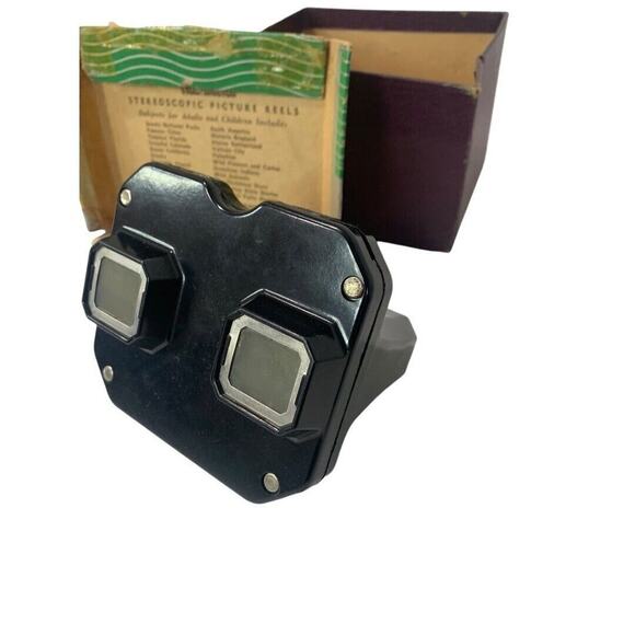 1940s Sawyers View-Master Black Stereoscopic Picture Viewer Portland Oregon Orig - Picture 3 of 8